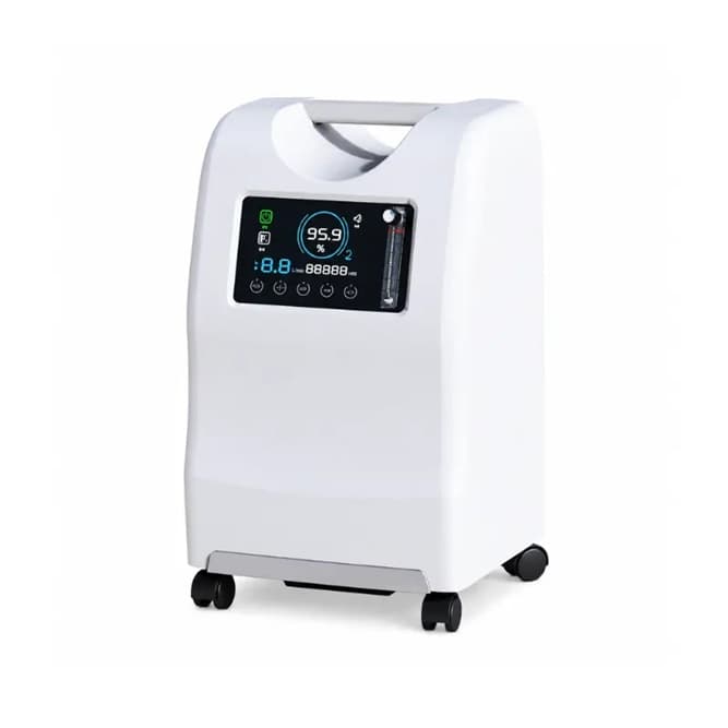 Olive 5L Oxygen Concentrator Price in Bangladesh — OLV-5A unit with colour LCD showing live oxygen purity